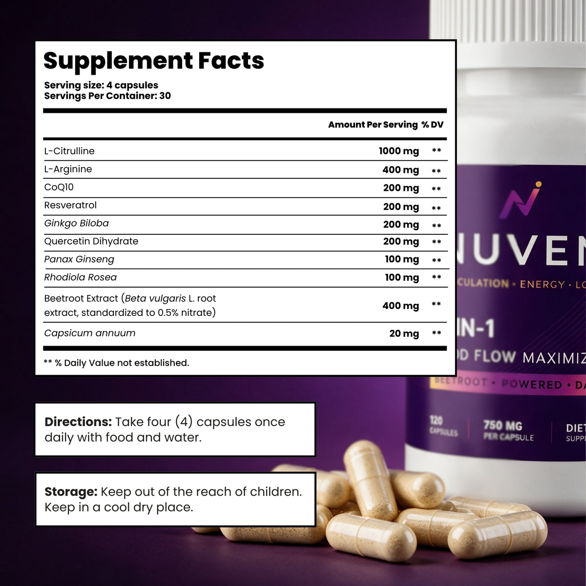 Blood Flow Maximizer - 10-in-1 - Premium Circulation Support